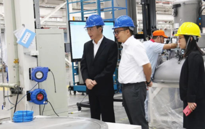 聚勢同創(chuàng)——中環(huán)股份沈浩平董事長考察晶盛機電，共謀機電設備發(fā)展新篇章